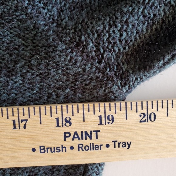 Great Northwest Indigo Womens M Green Mock Neck Oversize Asymmetrical Zip Jacket - Picture 7 of 7